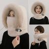 Windproof Fleece Lined Cycling Pullover Hat With Full Face Mask And Ear Protection For Adult Skiing Hiking Camping