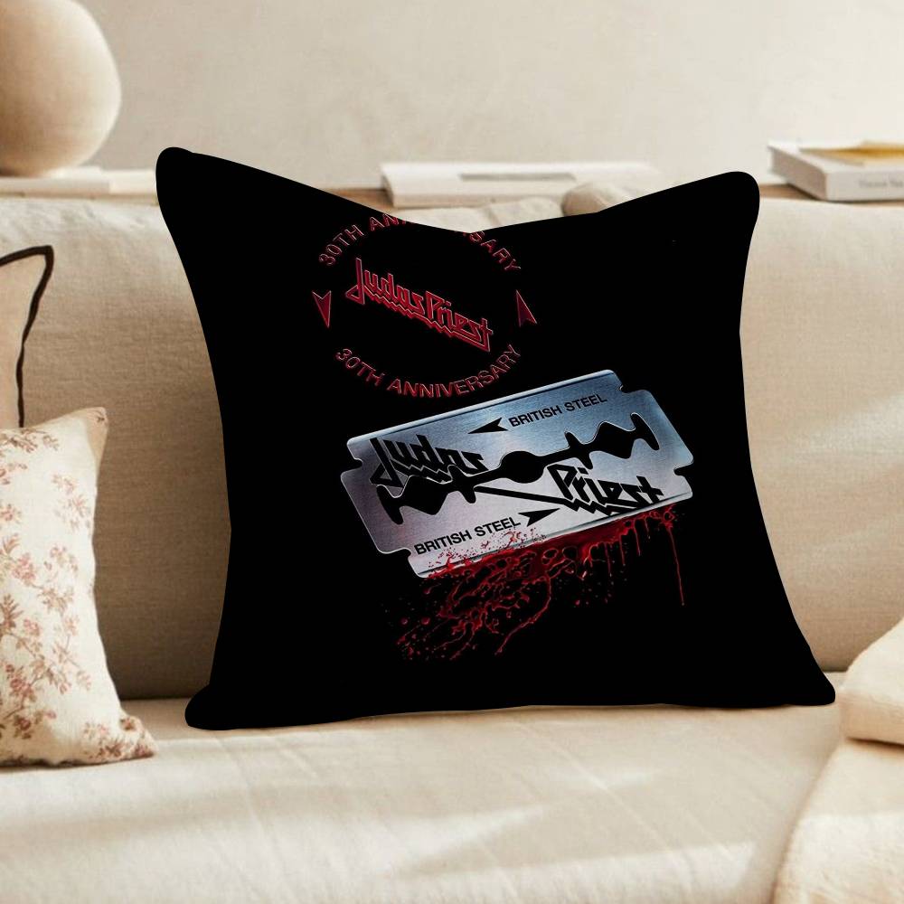 

PC JJudas Priest Heavy Metal Band Pillow Cushion Cover Pillowcase Living Room Sofa Home Decor Customized 30x30 cm