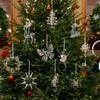 Clear Acrylic Christmas Ornaments Snowflake Tree Elk Butterfly Ballet Dancer Hanging Decoration for Holiday