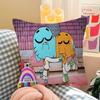 Amazing World of Gumball Personalized Pillow Dust Cover Bedroom Kids Party Decoration Pillowcase Birthday Children Gift