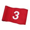 4Pcs Numbered Golf Practice Flag With Clear 1, 2, 3, 4 Numerals Oxford Cloth Small Putting Golf Flags Easy to Use