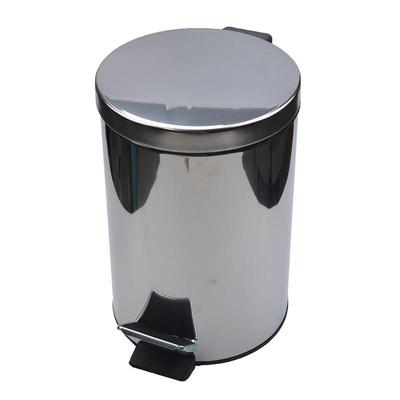 Jinsu 12L Round Stainless Steel Foot Pedal Bin