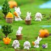 Cartoon Animal Cute Rabbit Series Gardening Ornaments Micro Landscape Decoration