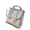 Sparkling Star Silver Backpack Niche Fashion Casual Ladies Backpack Versatile