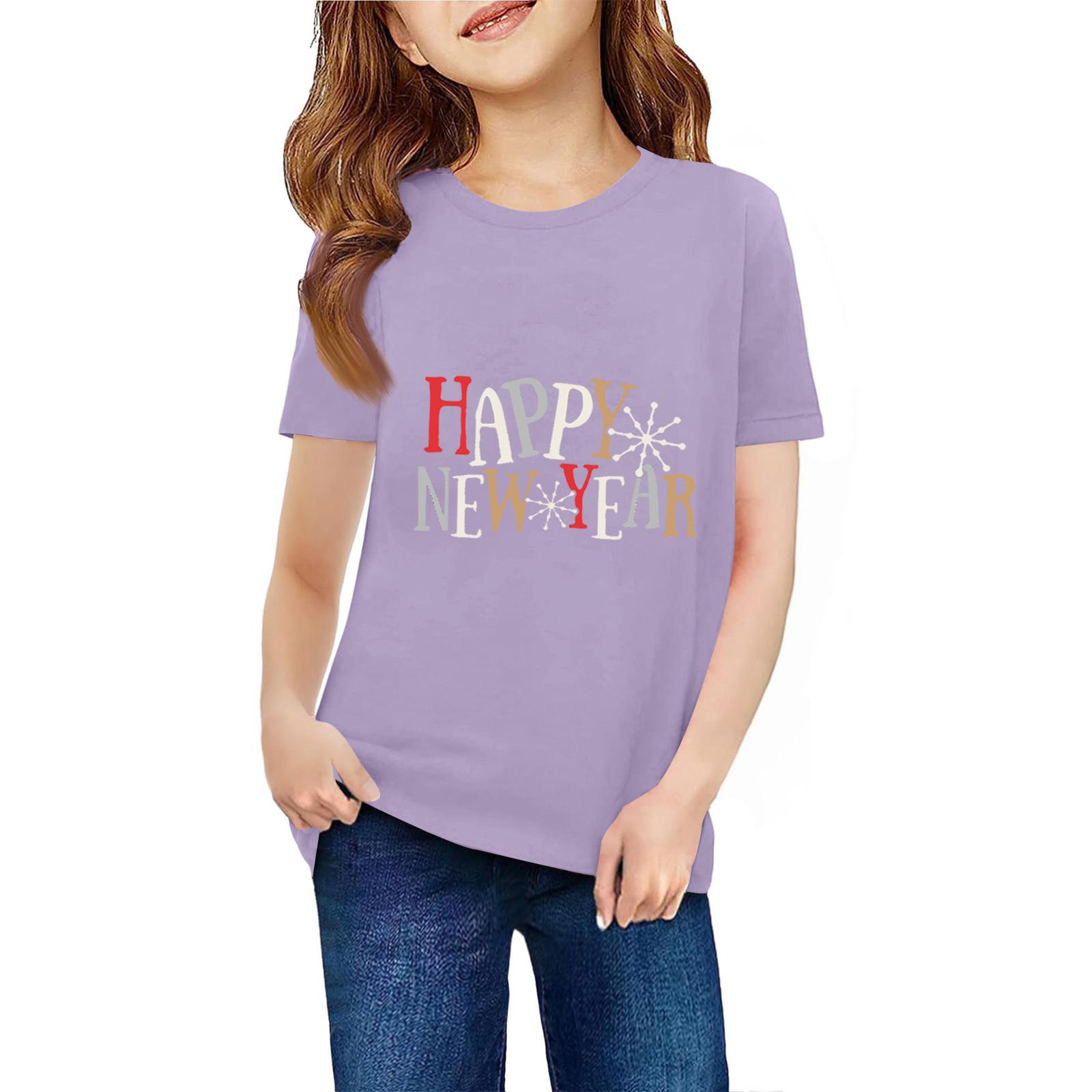 

Детская футболка с коротким рукавом и принтом животных, повседневный топ 130 фиолетовый