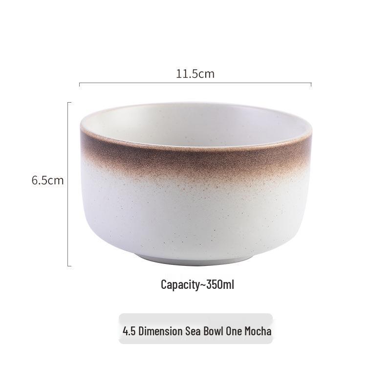 Japanese 5-Inch Rice Bowl: Versatile Tableware for Soup, Salad, and Meals