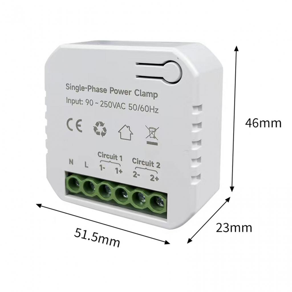 Tuya Smart Life WIFI Energy Meter 80A with Clamp Ct App kWh