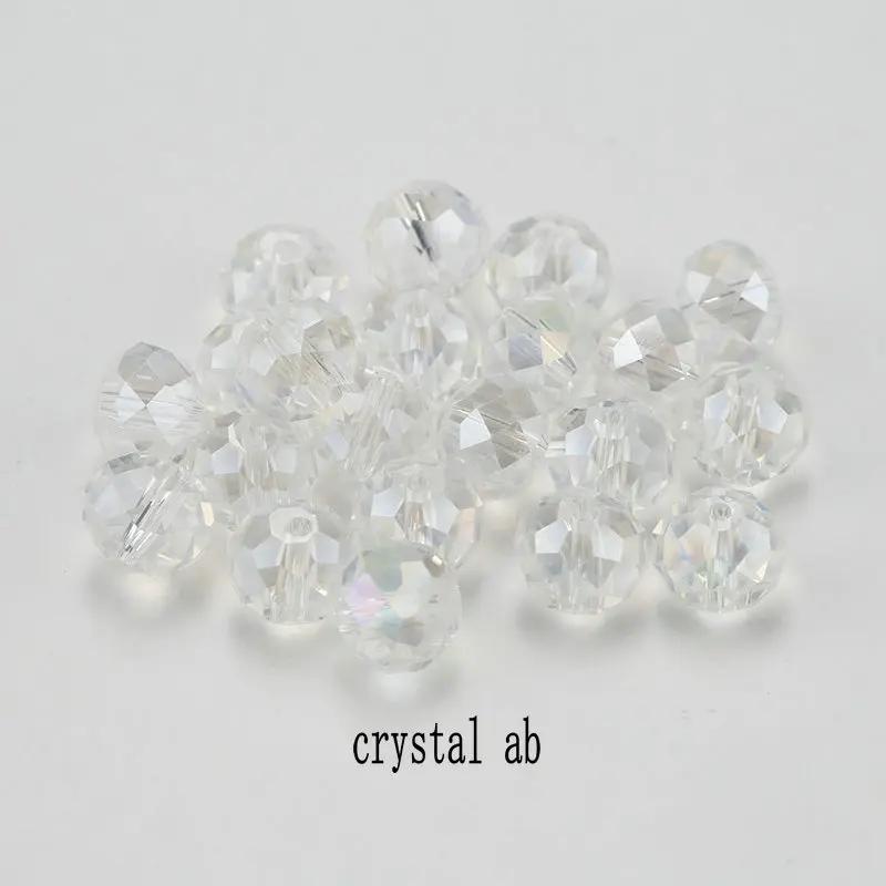 4mm glass beads plated Color faceted round crystal beads Jewelry beads for bracelet necklace Jewelry making DIY 150pcs