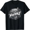 Pretty Werewolf Face for Halloween Boys and Girls T-Shirt