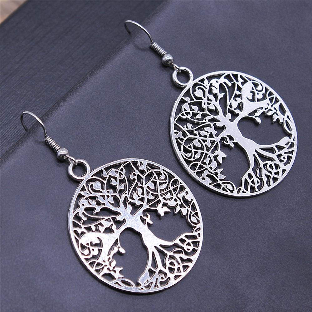 Tree Earring Women Drop Earrings Round Tree Dangle Earrings Women Fashion Jewelry Gift For Women