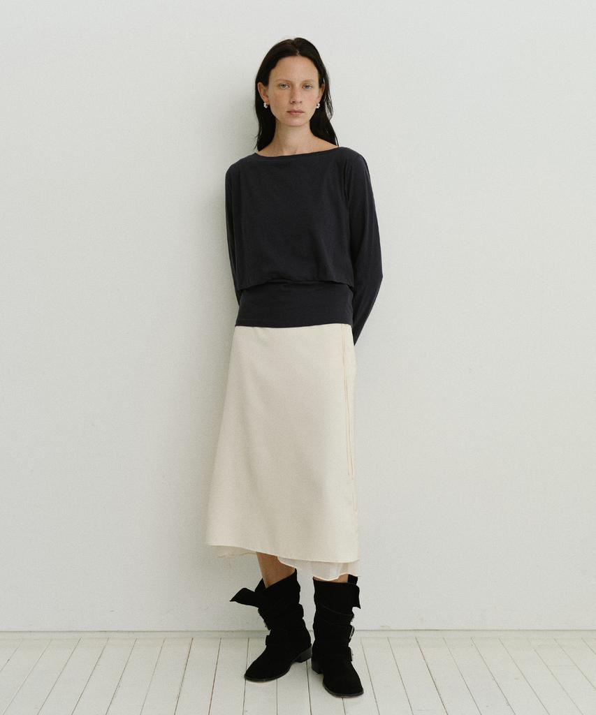 Yulago Silky Layered String Skirt