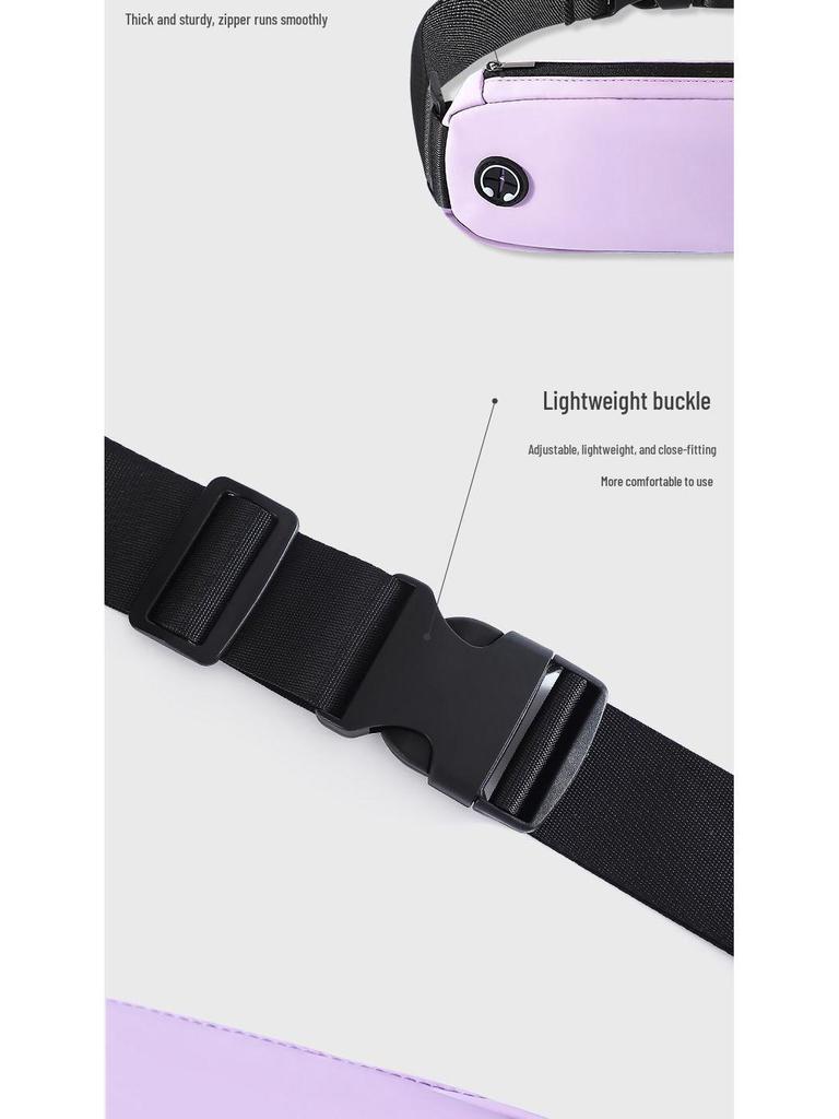 Women's Waterproof Running Waist Pack - Large Capacity, Invisible Storage for Outdoor Fitness & Travel