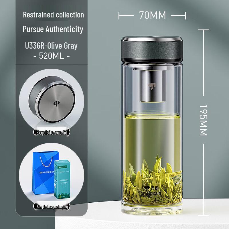 Wanxiang Single-Layer Heat-Resistant Glass Business Cup