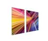 GLASPLATTE und SCHNEIDEBRETT 100x52 FARBIG