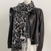 Windproof Tassels Shawl Leopard Lady Scarves Wraps Fashion Winter Warm Scarf  for Women Man