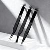 Free Custom Rose Gold pink with Gold Eyelash Extension Tweezers Private Label 410 Stainless Steel  Lash Tweezers