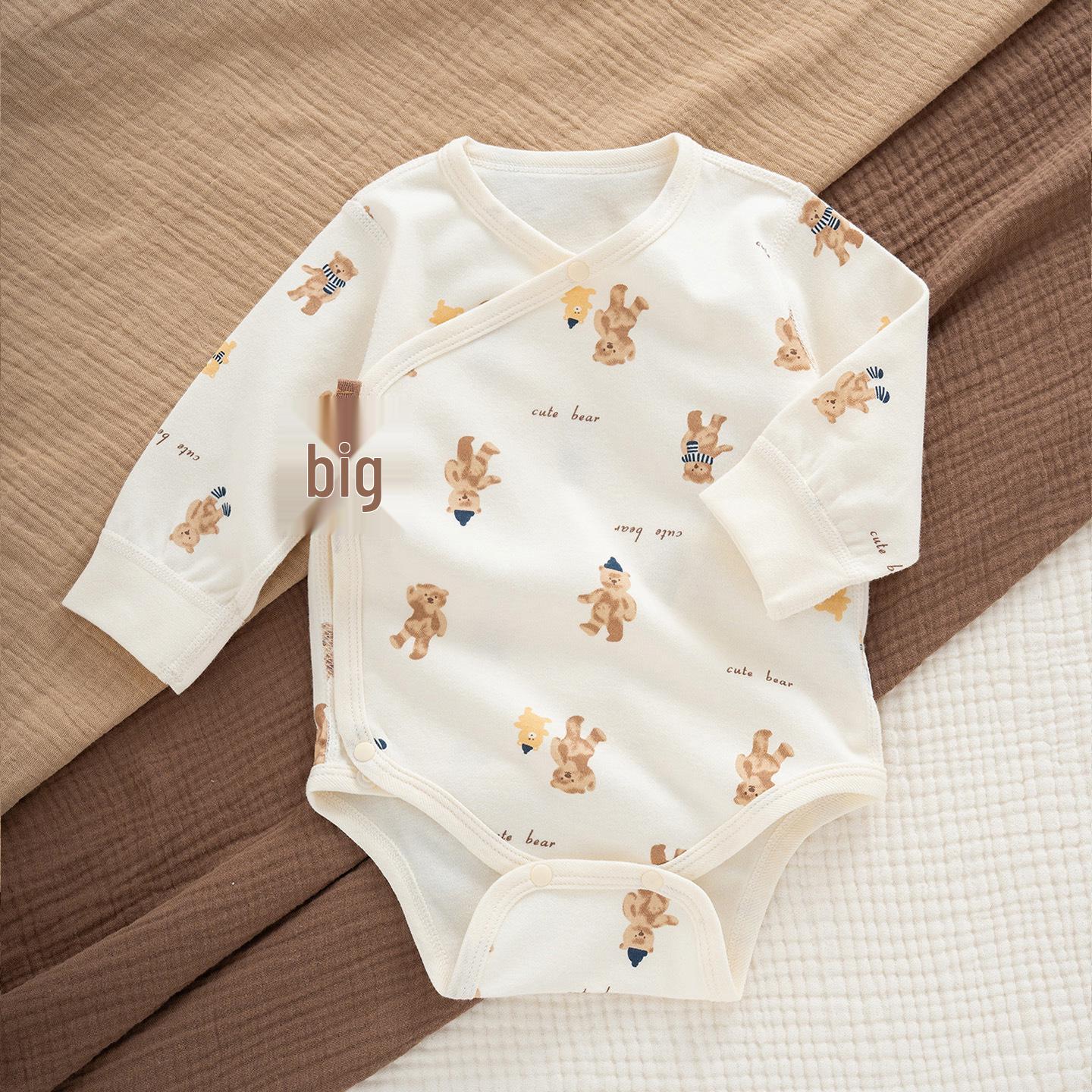 

Stylish All-Season Snap Crotch Bodysuit & Hat Set for Newborn Baby Girls - Perfect for Spring, Autumn, 100 Days, and Full Moon Celebrations. 52 cm
