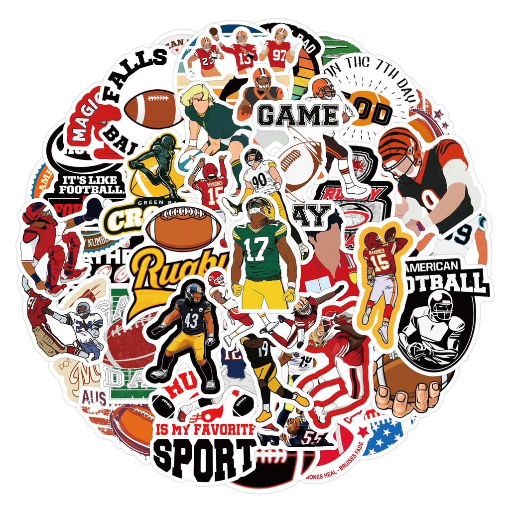 55 Football Football Graffiti Stickers Luggage Laptop Scooter Water Cup Stickers