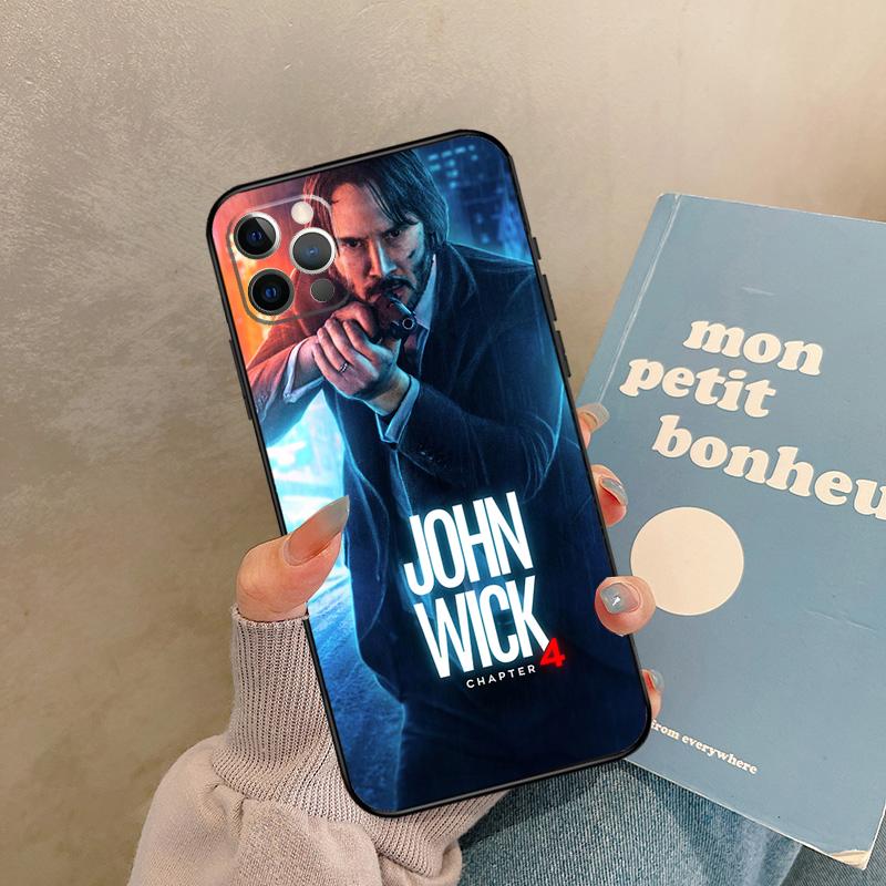 

John Wick Case For 17 Air iPhone 16 15 14 13 12 11 Pro Max 12 mini XR 15 16 Plus 16e Back Cover Shell iPhone 13Pro MAX