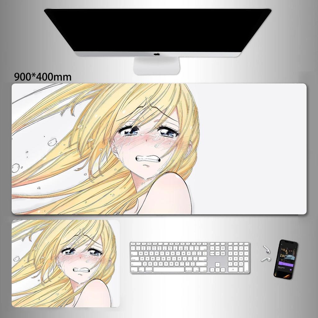 Line draft animation oversized mouse pad two-dimensional office desktop non-slip pad e-sports game computer keyboard pad