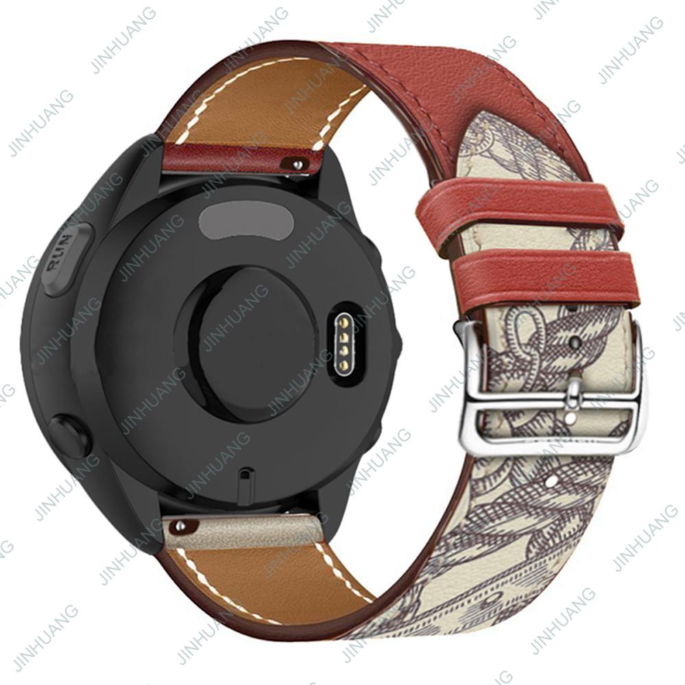 

Кожаный ремешок для GARMIN venu 3 2 SQ2 2plus, роскошный ремешок для часов для active 6 5 vivoactive 4 3 vivomove 3, браслет с рисунками venu-venu SQ-SQ2