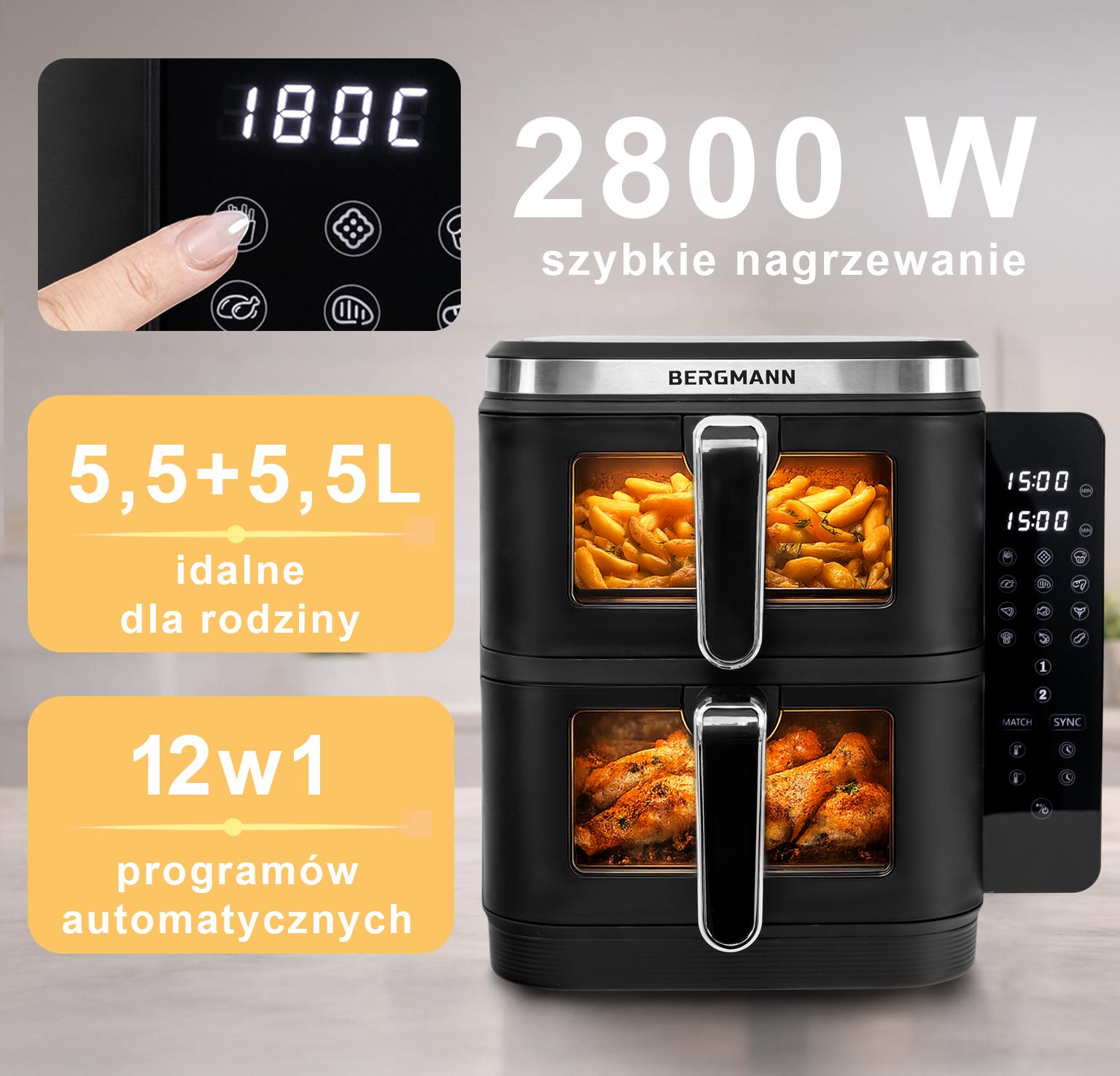 Bergmann YI beztauku cepeškrāsns, 2 vertikālas
