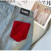 MODIQUE Summer Plus Size Jeans Pantaloni scurti elastici femei largi, drepti, casual, asimetrici, hotsweet, femei, pantaloni de bază cu talie înaltă