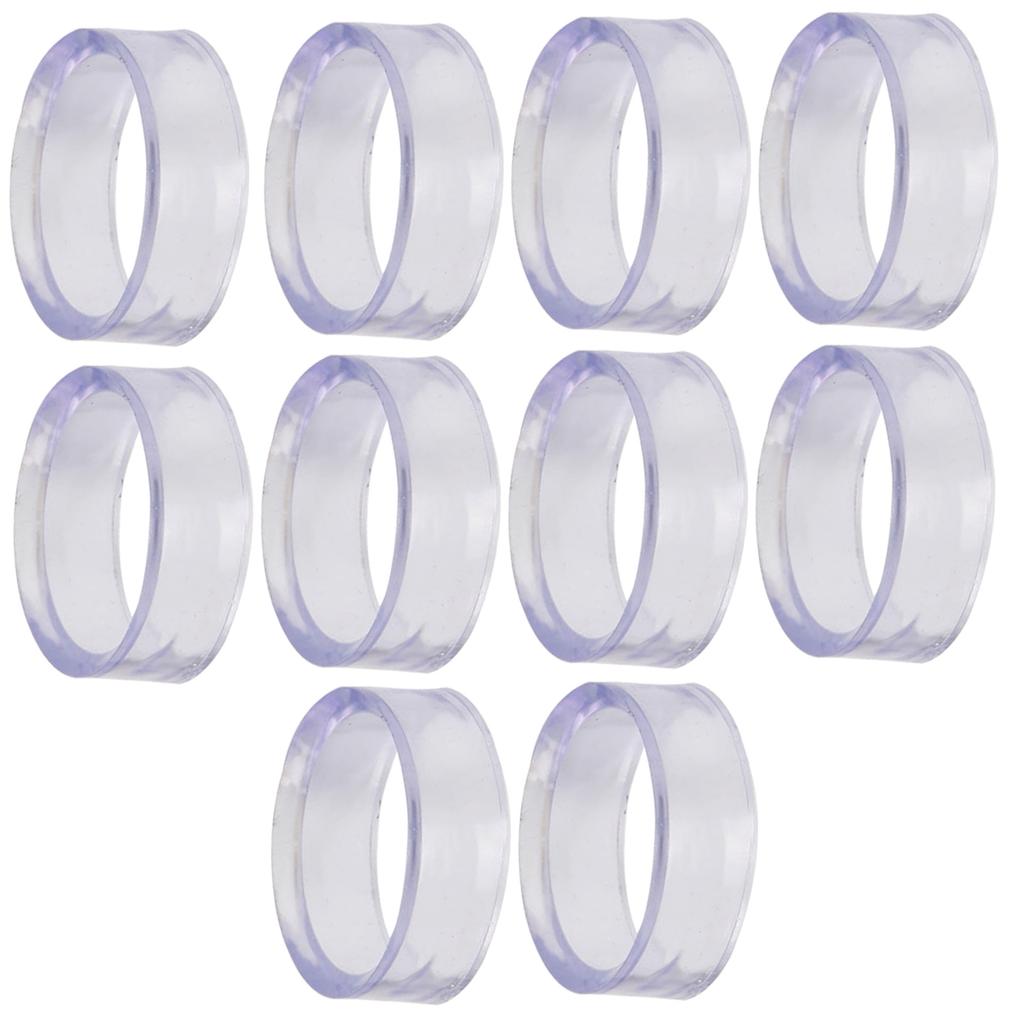 10Pcs Baseball Stands Plastic Round Display Stand Clear Rings Plastic Display Holders Sphere Stand for Baseball Tennis