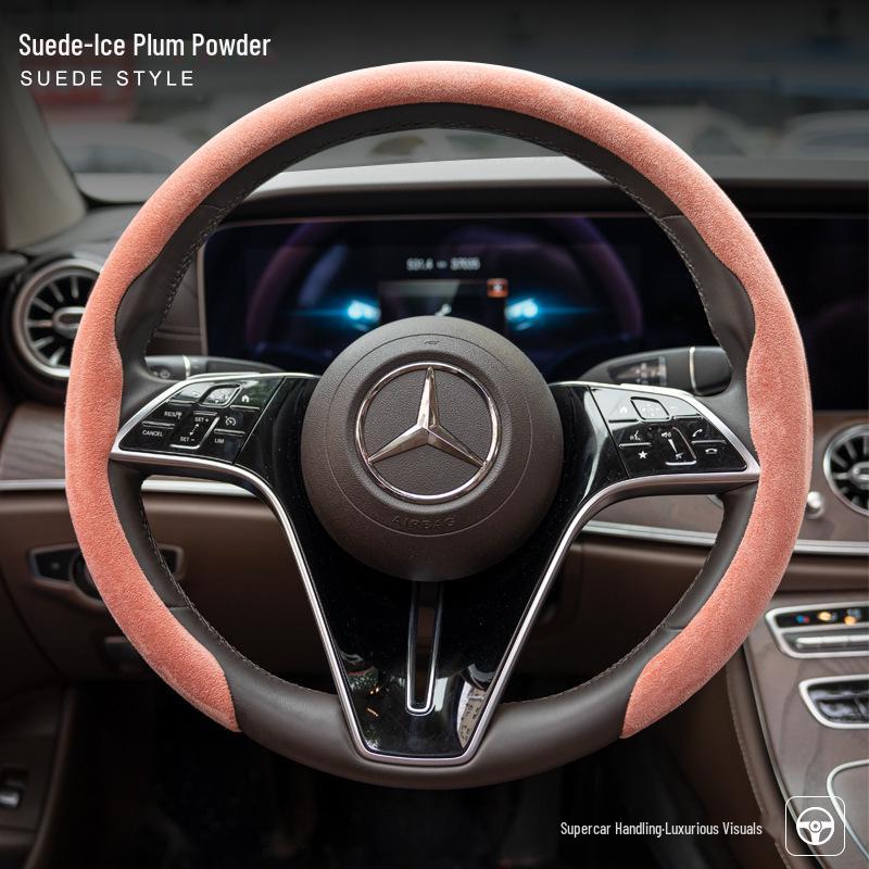 Mercedes-Benz & Volkswagen Suede Sport Steering Wheel Cover - Ultra-Light & Thin