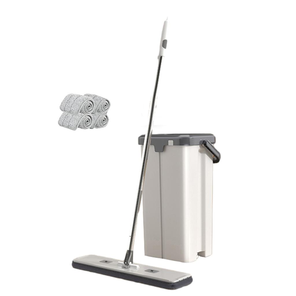 Household Large Flat Mop Floor With Bucket,360° Rotatable Cleaning Mop for Wash Floor,Home Labor-Saving Mopping Tool for Kitchen