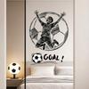 Väggdekor med fotbollstema för sovrum, vardagsrum, sport, heminredning