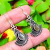 Natural Labradorite Gemstone Handmade 925 Sterling Silver Earring 1.73" h7U23