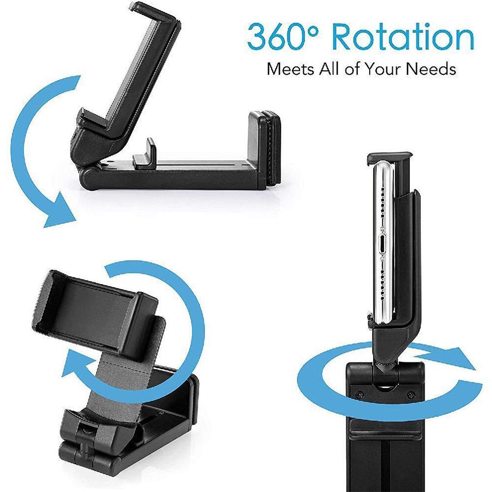 Foldable Portable Stand,Mini Phone Holder for Airplane Travel - 360° Rotatable and Watching Dramas and Learning Dishes Stand
