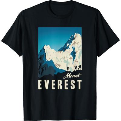 Retro Mount Everest Kletterreisen Poster Geschenk T-Shirt