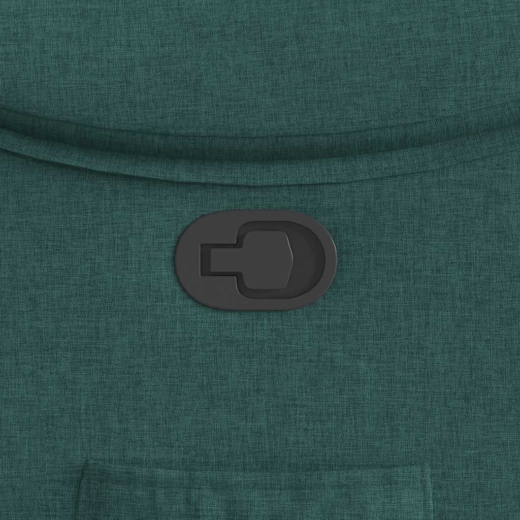 In Dark Green Fabric