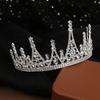 Bridal Jewelry Birthday Flowers Queen Crown Wedding Dress Headdress Korean Rhinestone Headband Crown Adult Performance Hair Accessories