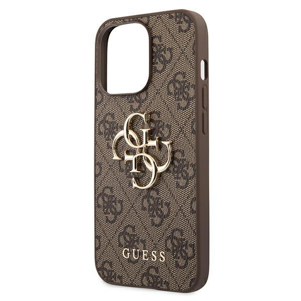 Guess Guhcp13L4Gmgbr Iphone 13 Pro / 136,1 Brązowy/Brown Hardcase 4G Big Metal Logo