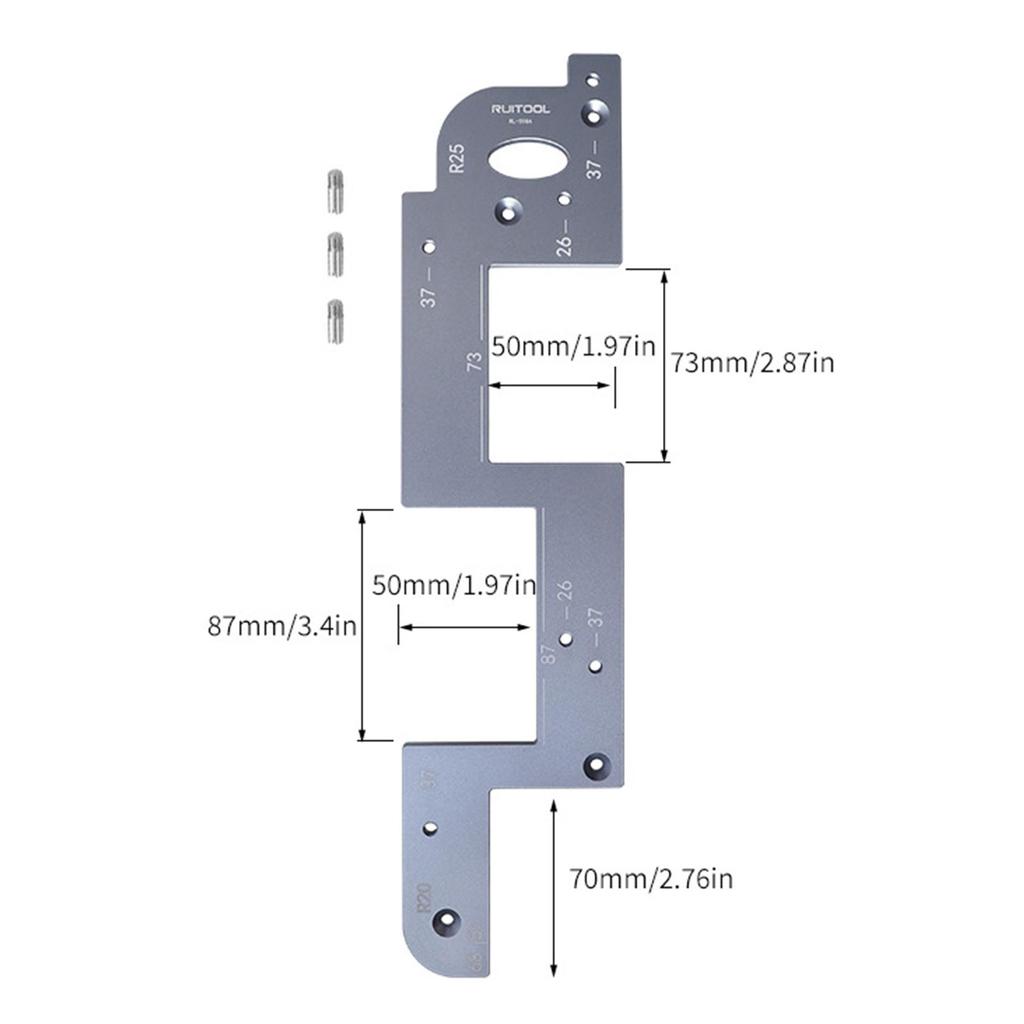 ARC Grooving Auxiliary Tool Wood Grooving and Shaping Portable Wood Grooving Guide for Door Wardrobe Cabinet Kitchen Closet