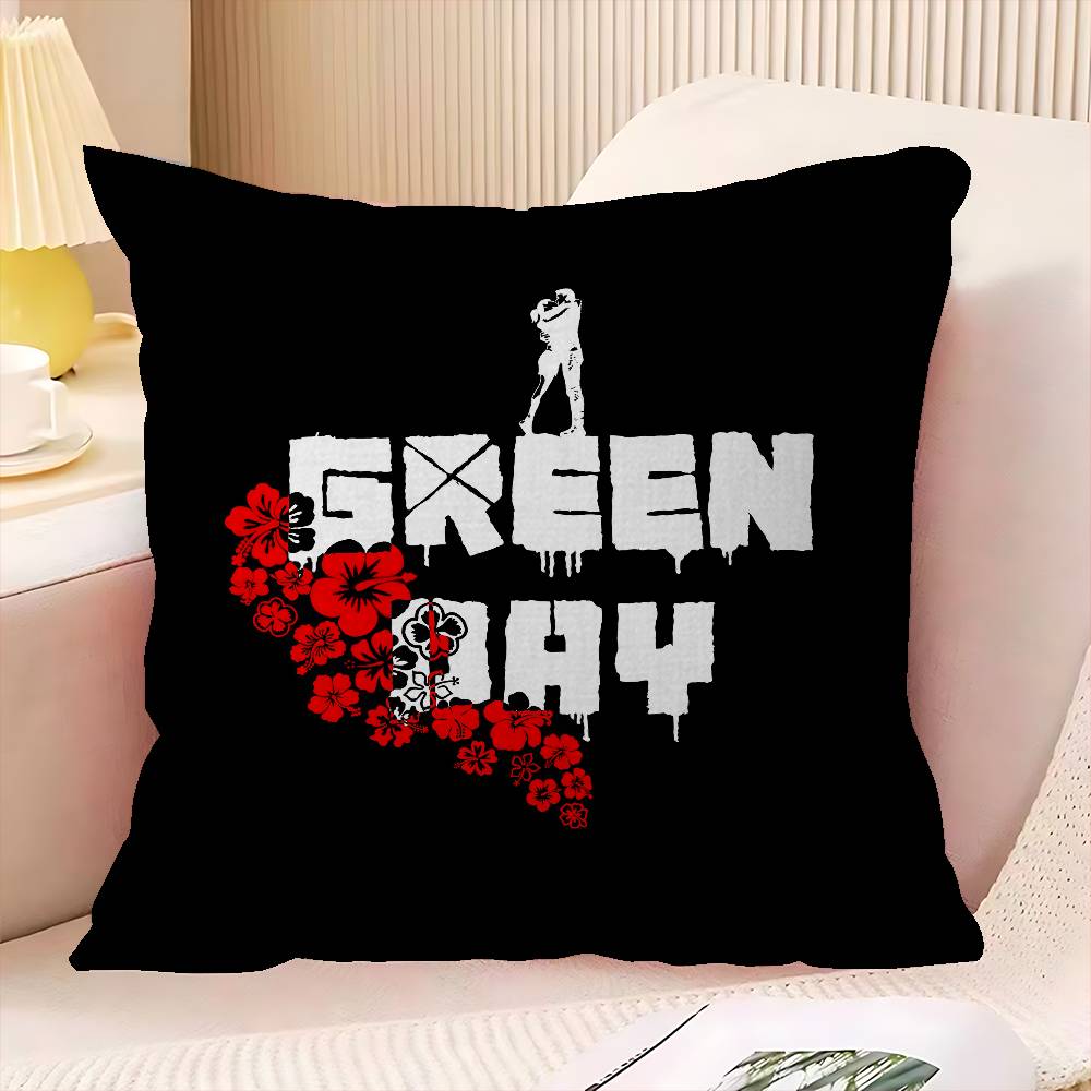 

Classic Punk Rock Band GGreen DDay Lucky Dragon pillow cover sofa cushion cover home room decoration children gift 30x30 cm