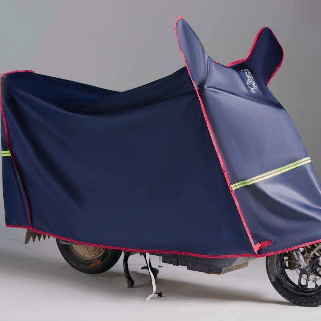 

Waterproof Electric Vehicle & Motorcycle Full Cover - Thickened, Rainproof, Dustproof, and Sunscreen Protection Small Vehicle up to 1.6m - Includes Storage Bag