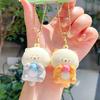 Puppy Raccoon Baking Cartoon Resin Magnetic Animal Pair Keychain Pendant