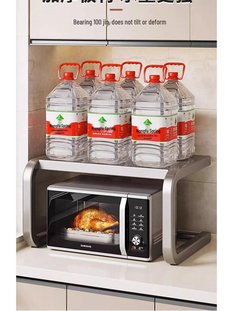 Multifunctional Microwave & Kitchen Storage Rack for Rice Cooker