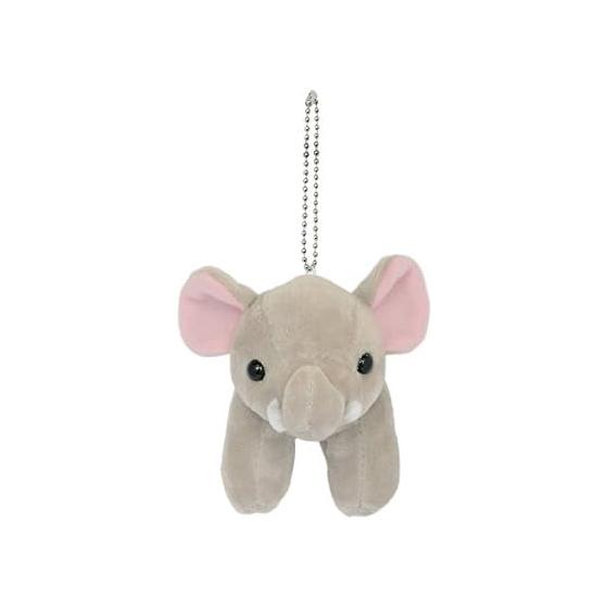 [Aqua] Plush Safari Friends Keychain Elephant 00080087