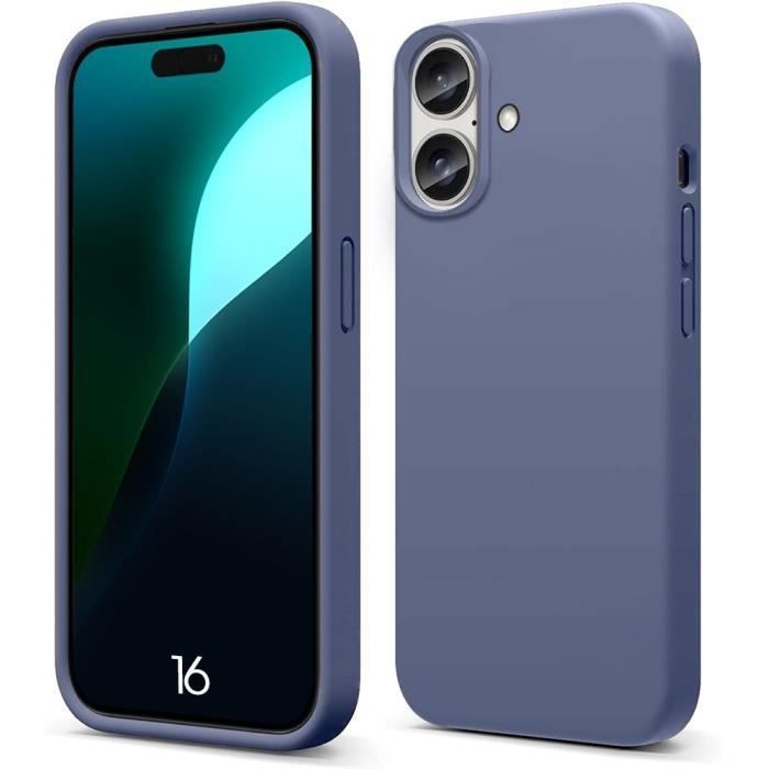 Coque de protection - silicone - iphone 16 - ultra slim - antichoc - anti-rayures