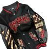 Europäischer Trend Patchwork Leder Baseballjacke mit Stickerei für Damen und Herren - Unisex High Street Stil