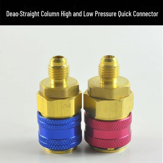 Car AC Refrigerant Charging Adapter Hose & Manifold Gauge Tool Set