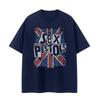 Sex Pistols Sex Pistols Retro American Street Sense Grey VTG Rock Mens Summer Shortsleeved Tshirt