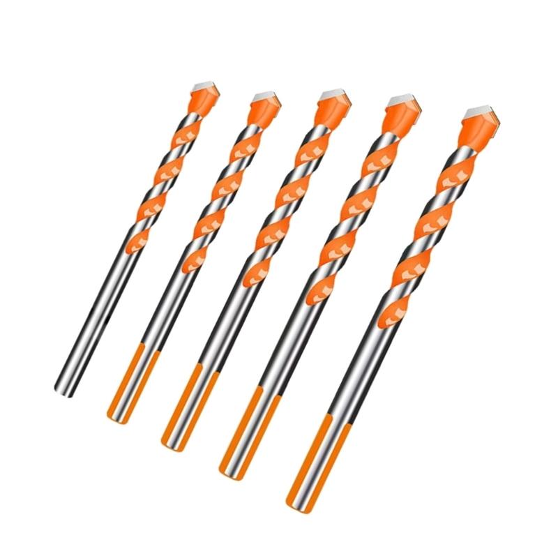 Concrete Drill Bit Four-Edge Serrated Drill Bits 1/4 Shank High Hardness Steel Metal Drill For Brick
