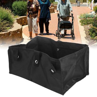 Organisateur de Fond de Déambulateur Grande Capacité Panier Pliable Suspendu pour Rollator Gagnez de l'Espace Pochette sous le Siège pour Rollator Voyage