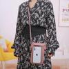 Trendige Crossbody-Touchscreen-Telefontasche und Retro-Geldbörse für Damen
